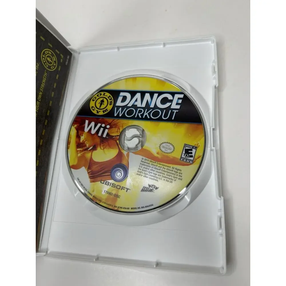 Gold's Gym Dance Workout Nintendo Wii Compete w/ Manual Tested Working
